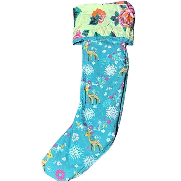 Matilda Jane once upon a time plaid ruffle stocking Christmas holiday reversible - Picture 4 of 4